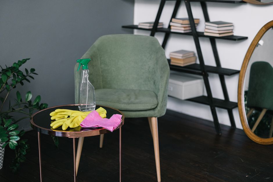 Sparkling clean modern living room showcasing our house cleaning service